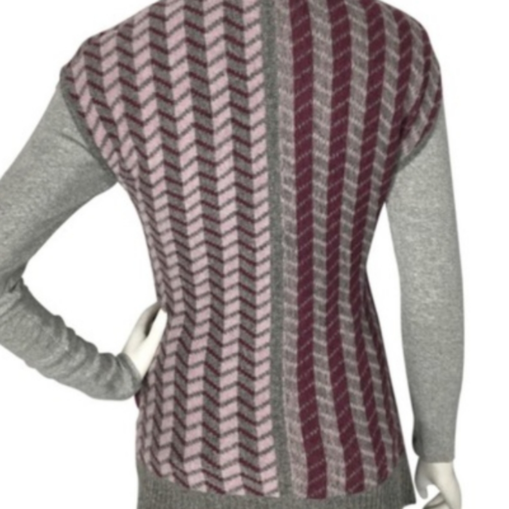 Anthropologie by SPARROW Striped Sweater Vest Sz L - Picture 2 of 7